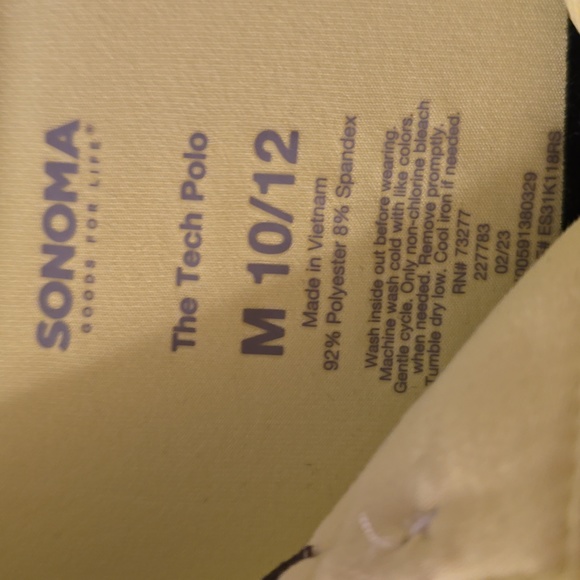 THEREABOUTS WHITE AND SONOMA YELLOW BRANDS BOYS POLOS BOTH SIZE MEDIUM 10/12 - Picture 8 of 9